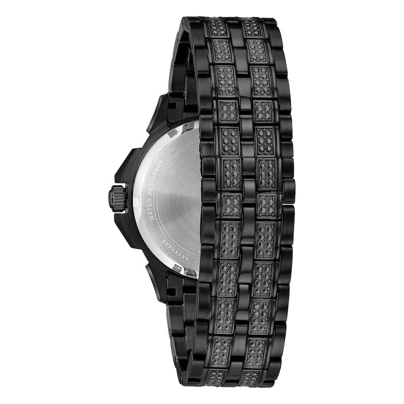 Bulova Crystal Men's Octava Black Watch