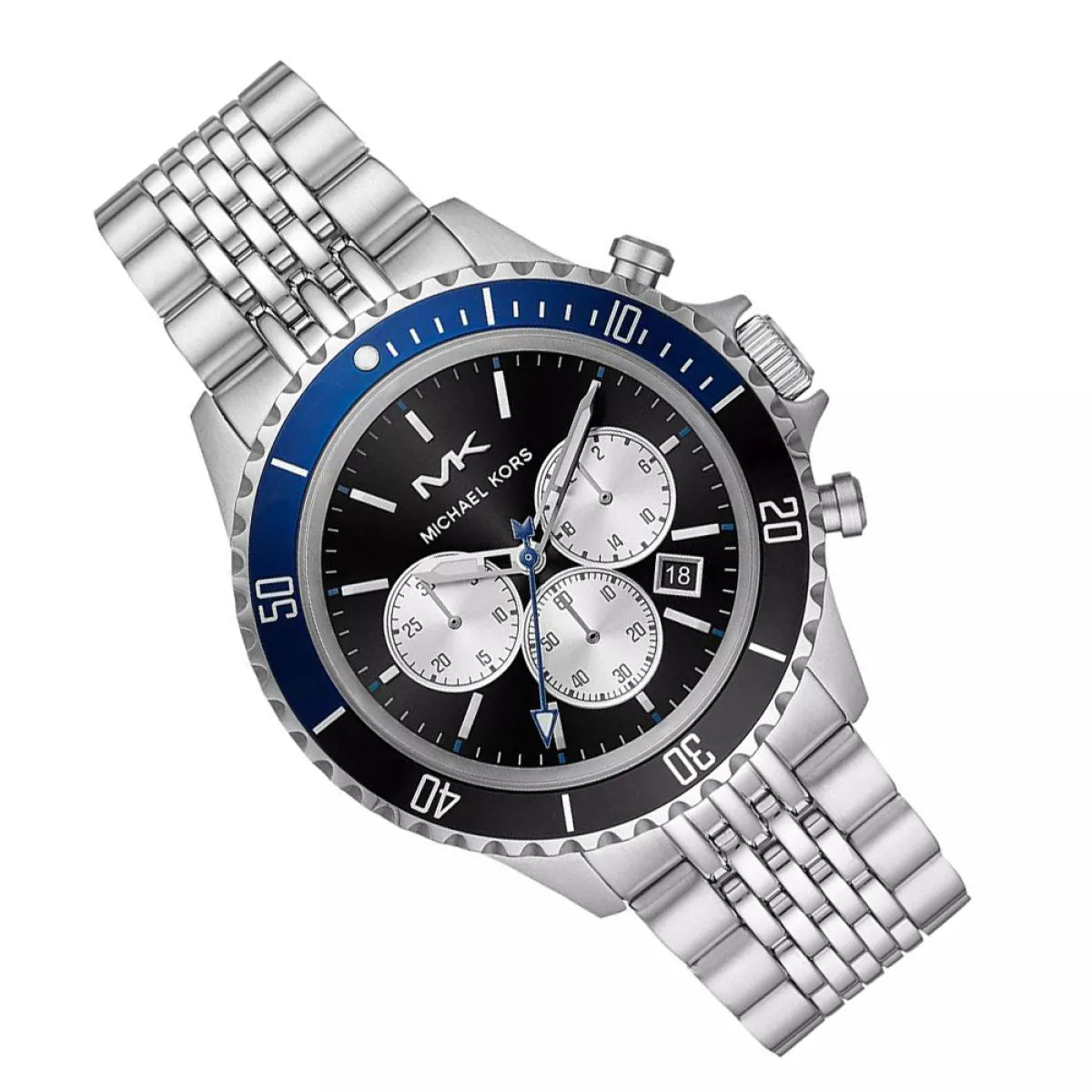 Michael Kors Men's Watch Bayville Chronograph Black Blue