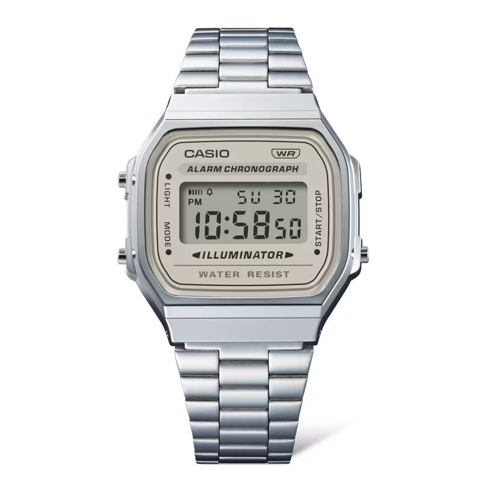 Casio Vintage Unisex Neutral Silver Digital Watch