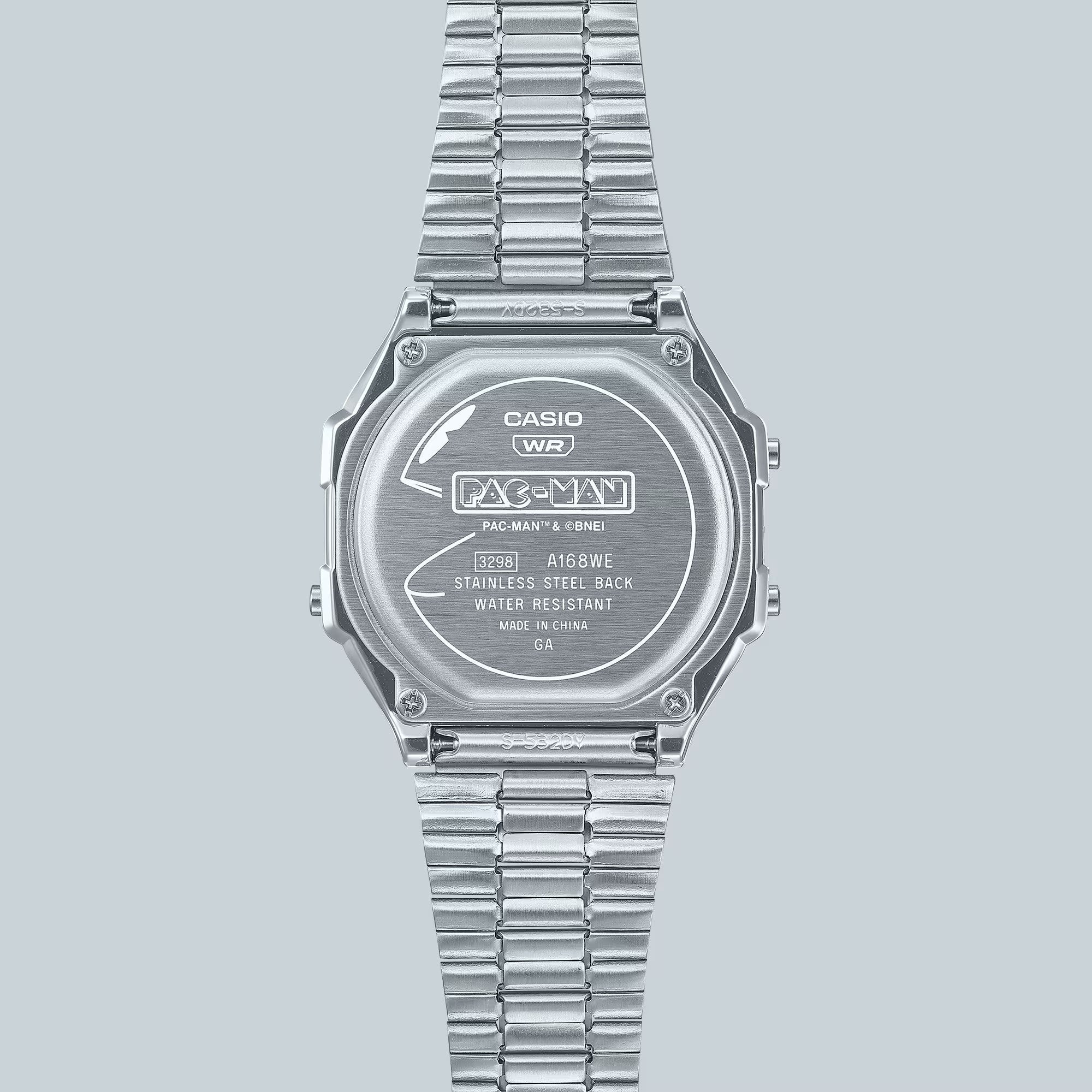 Casio PAC-MAN Vintage Unisex Silver Digital Watch