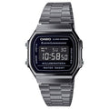 Casio Watch Digital Vintage Gunmetal Grey Black