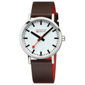 Mondaine Classic Men’s Brown White Watch