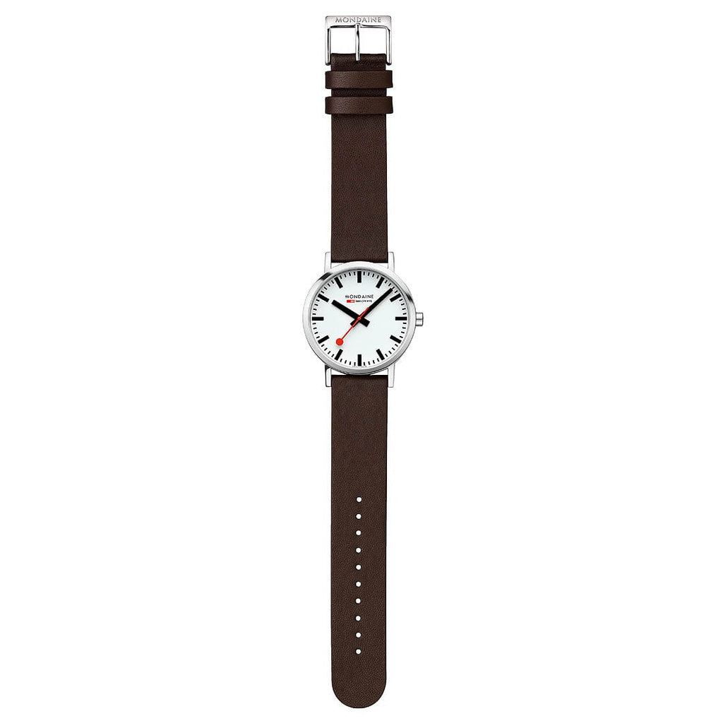 Mondaine Classic Men’s Brown White Watch