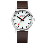 Mondaine Classic Men’s Brown White Watch