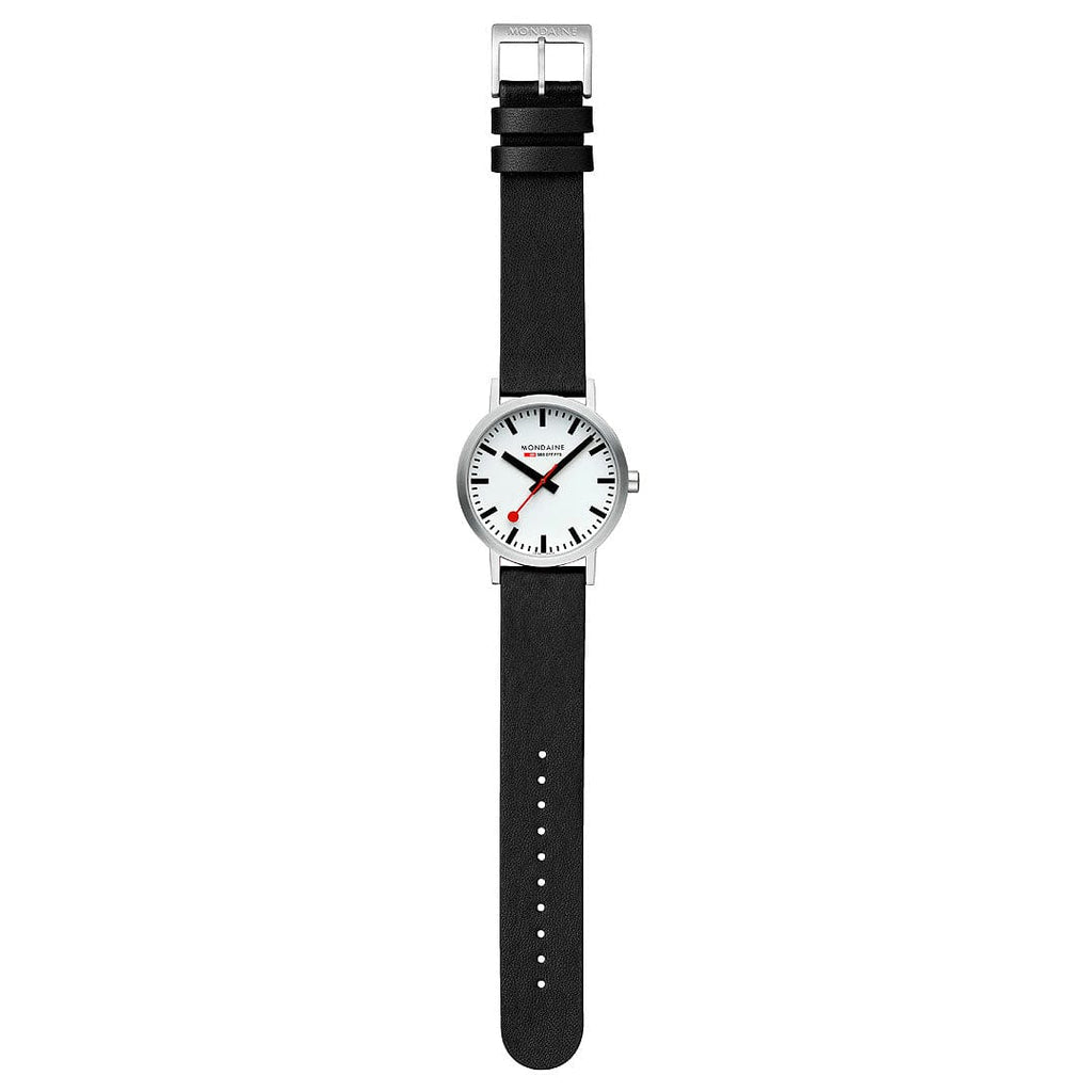 Mondaine Classic Men’s Black White Watch