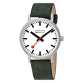 Mondaine Watch Classic White Green