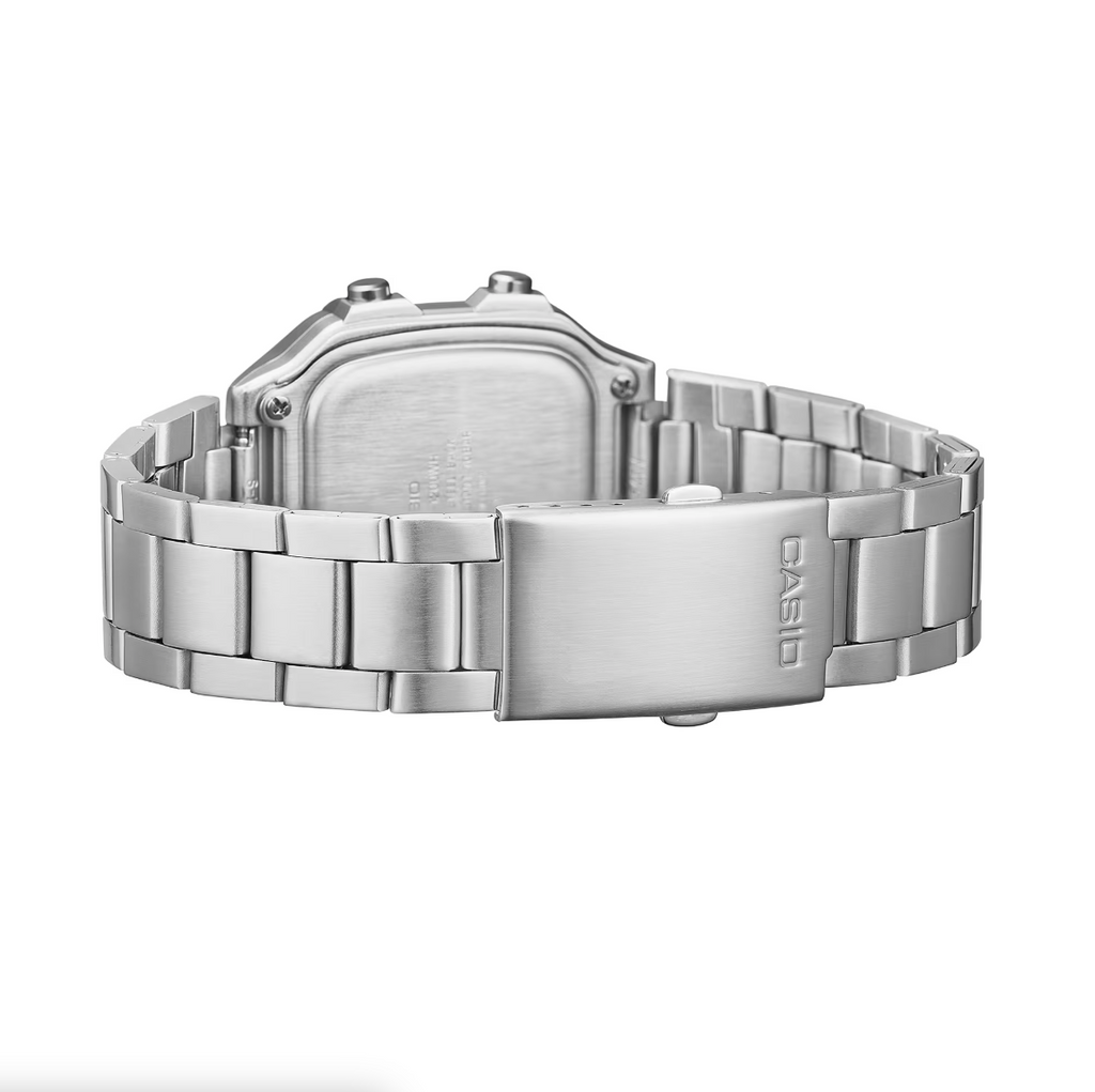 Casio Watch Digital World Time Illuminator Silver