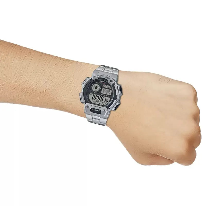 Casio Vintage Black Silver Watch
