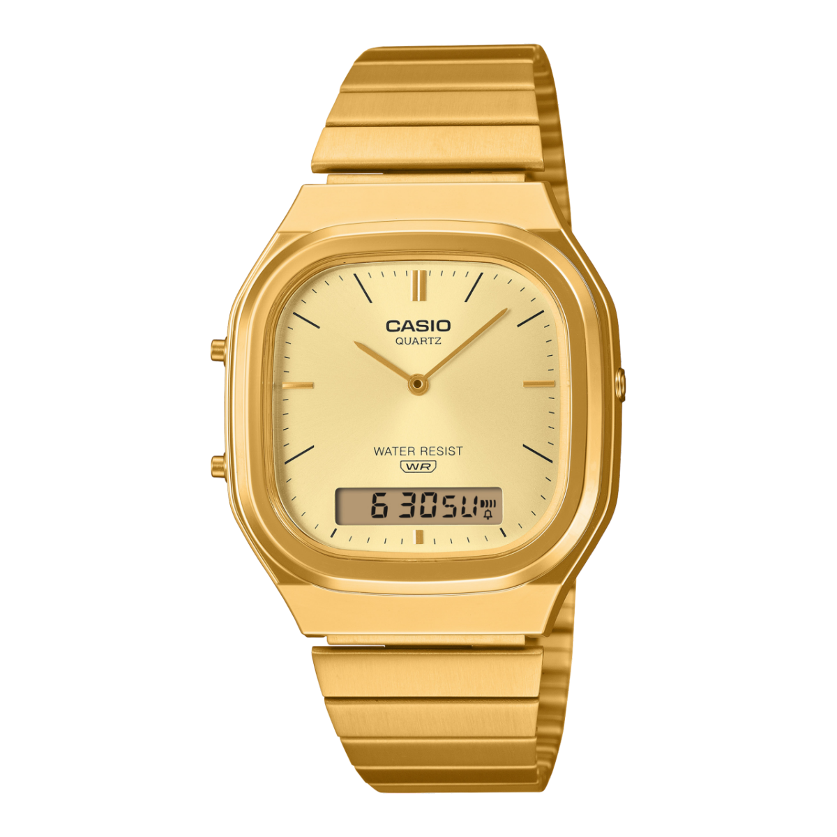 Casio Vintage Analog Digital Unisex Gold Watch