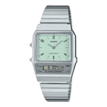 Casio Vintage AQ-800E-3ADF Dual Display Green Watch