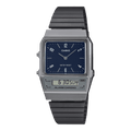 Casio Vintage Blue Dark Grey Dual Time Unisex Watch