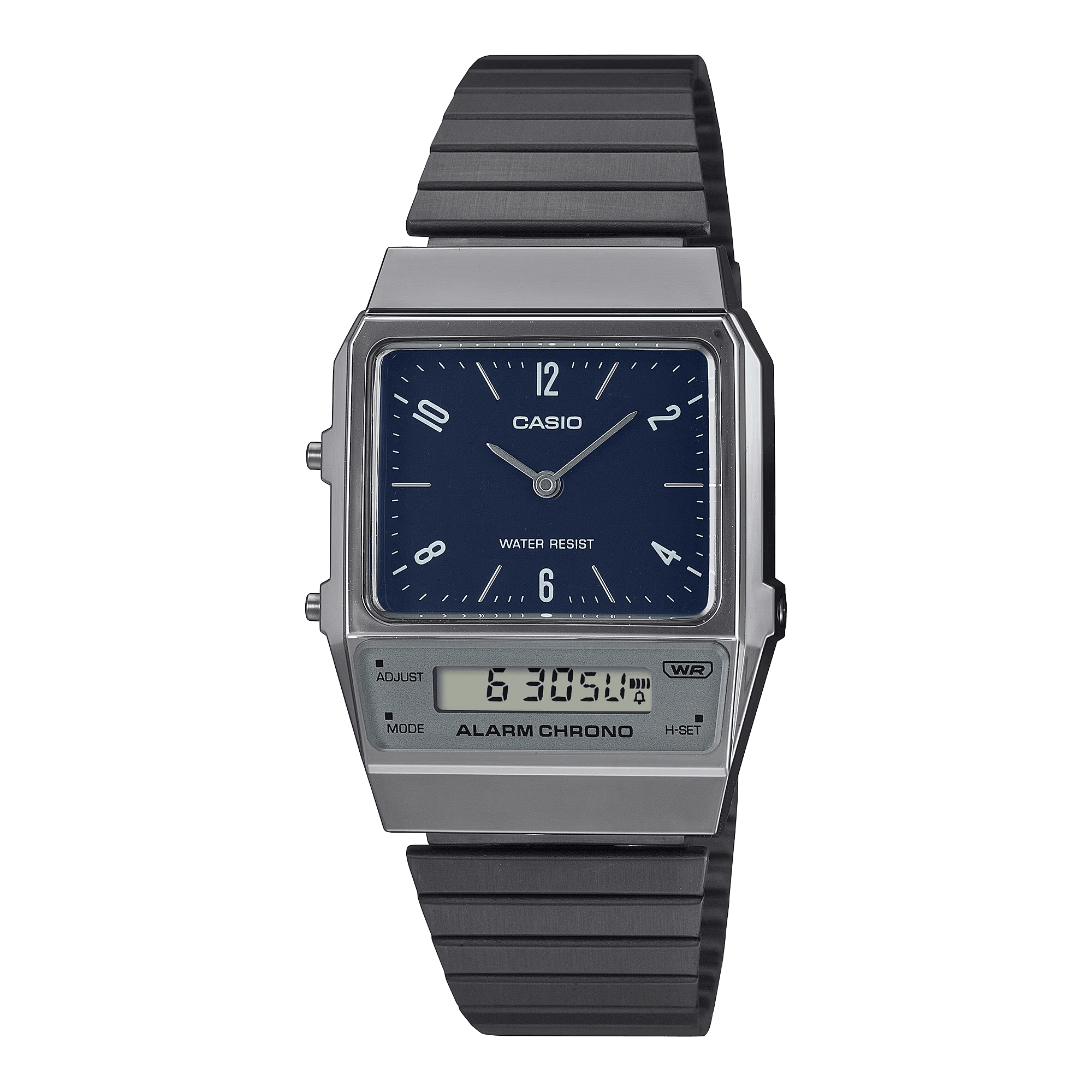Casio Vintage Blue Dark Grey Dual Time Unisex Watch