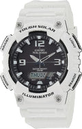 Casio Men's Watch Analogue Tough Solar Illuminator White/Black