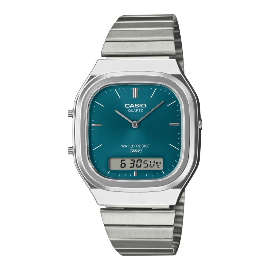 Casio Vintage Analog Digital Unisex Green Watch