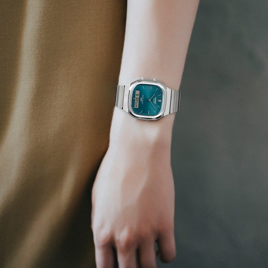 Casio Vintage Analog Digital Unisex Green Watch