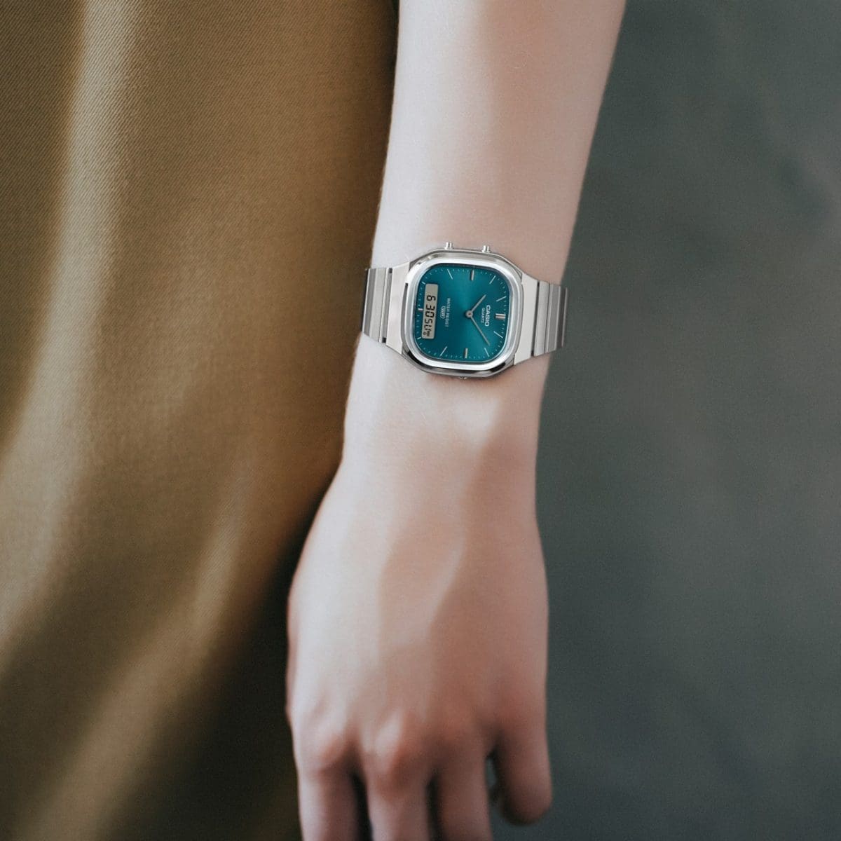 Casio Vintage Analog Digital Unisex Green Watch