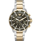 Emporio Armani Men's Watch Diver Chronograph 43mm Green