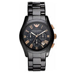 Emporio Armani Men's Valente Chronograph Watch Ceramic
