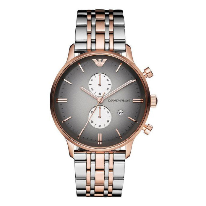 Emporio Armani Men's Gianni Chronograph Watch Two Tone
