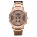 Emporio Armani Men's Chronograph Watch Rose Gold PVD