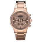 Emporio Armani Men's Chronograph Watch Rose Gold PVD