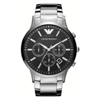 Emporio Armani Men's Renato Chronograph Watch Black