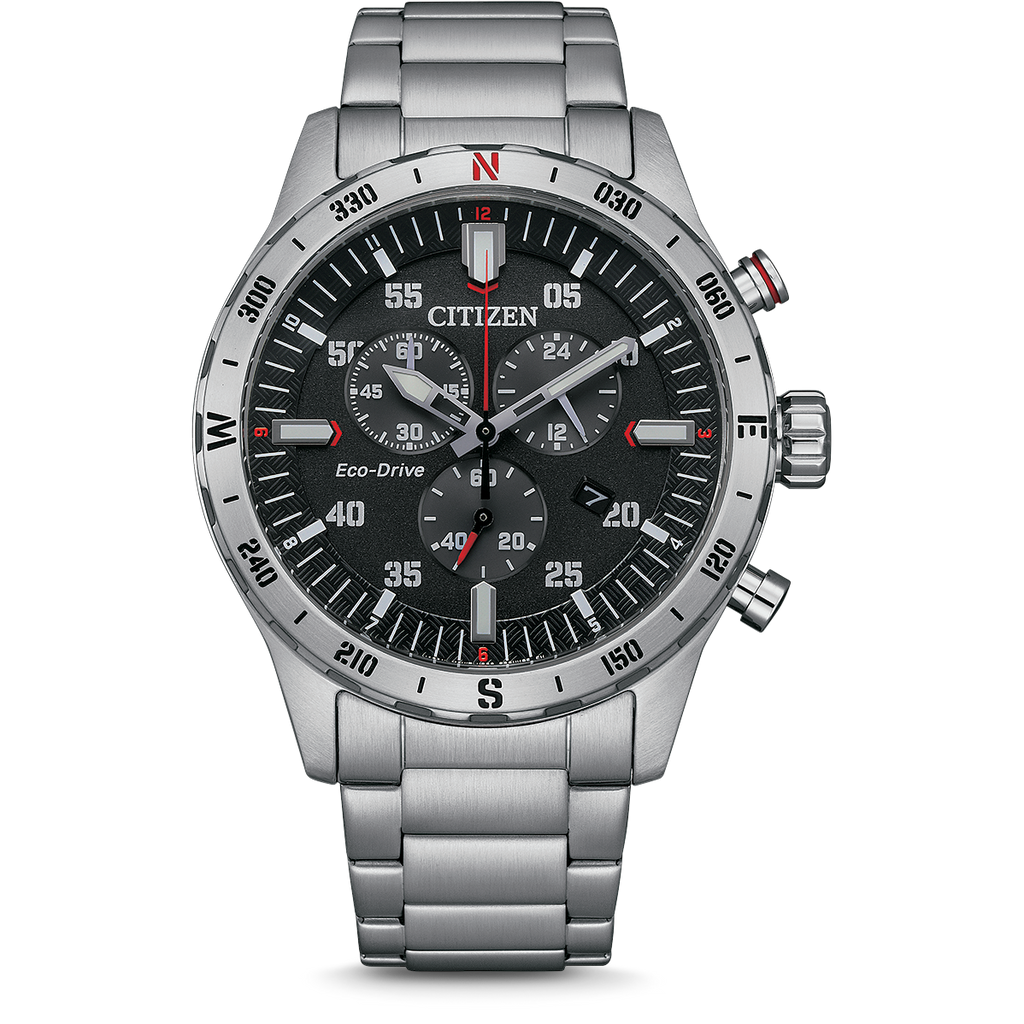 Citizen Eco-Drive Chronograph Men's Watch Black