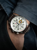 AVI-8 Classic White Hawker Hurricane Chronograph Watch