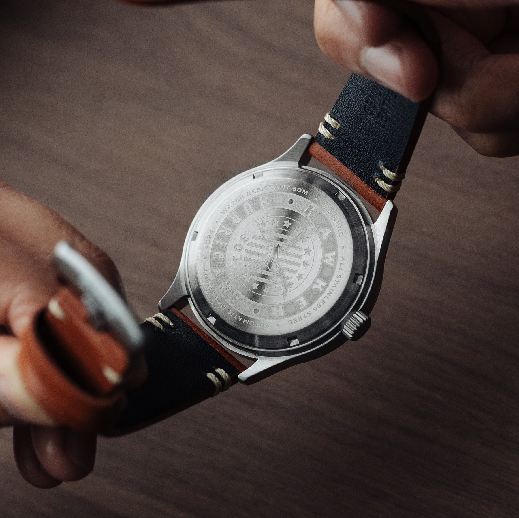 AVI-8 Kent Automatic Men's White Brown Watch