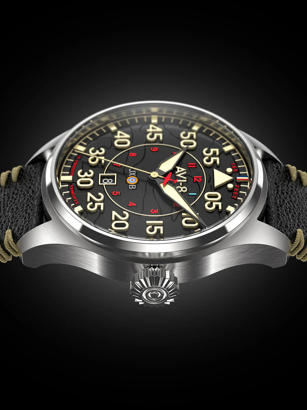 AVI-8 Hawker Hurricane Clowes Automatic Men's Black Watch
