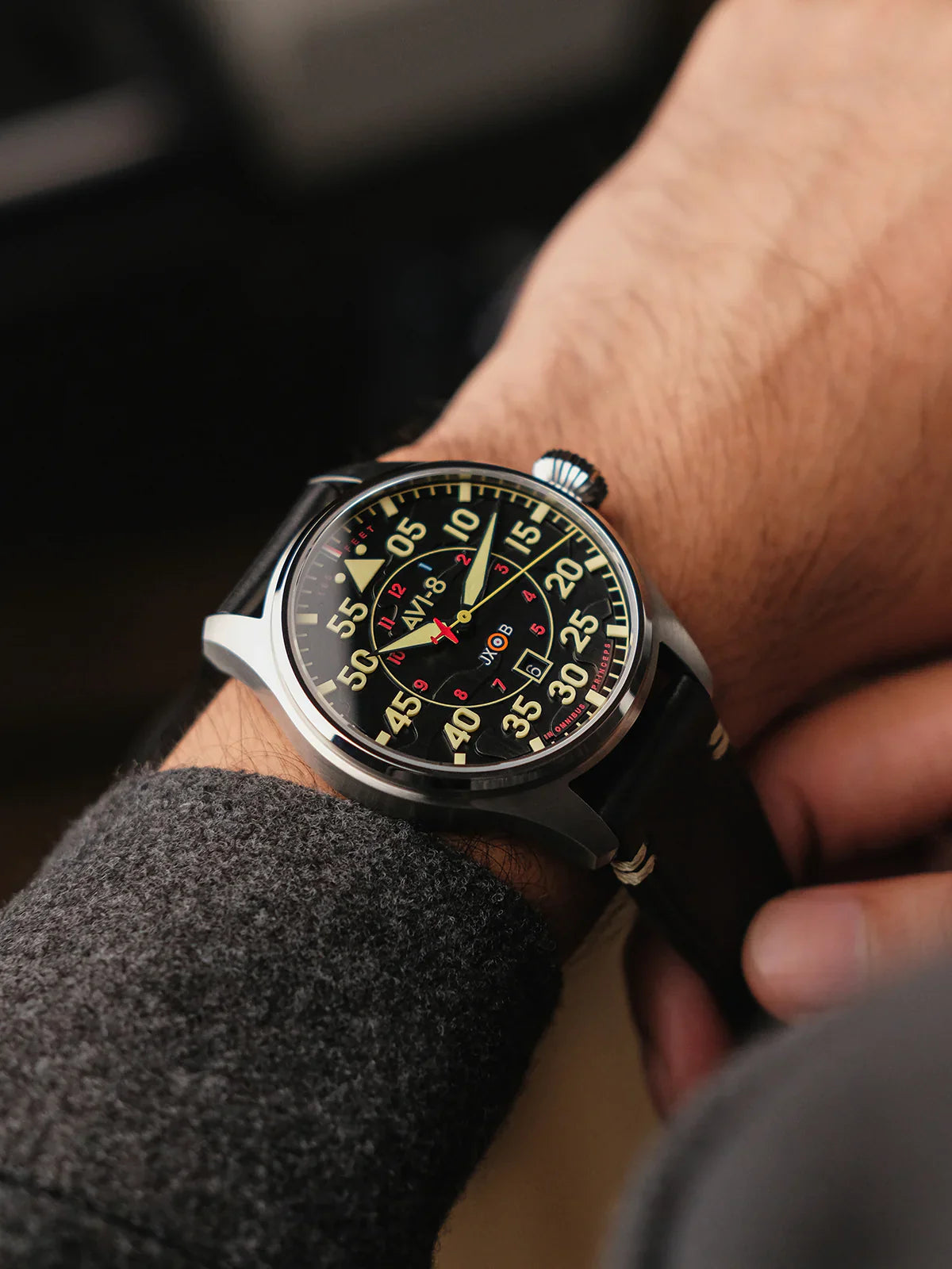AVI-8 Hawker Hurricane Clowes Automatic Men's Black Watch