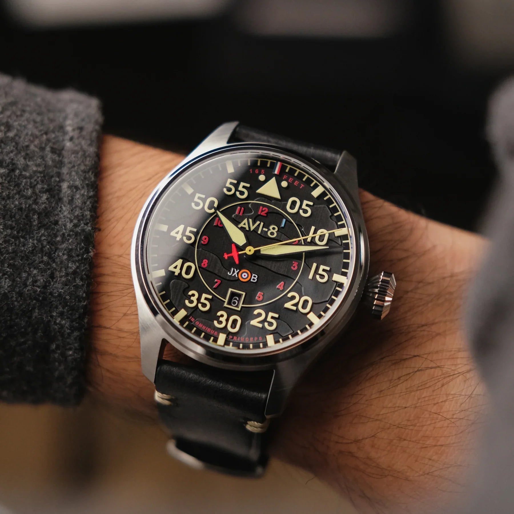 AVI-8 Hawker Hurricane Clowes Automatic Men's Black Watch