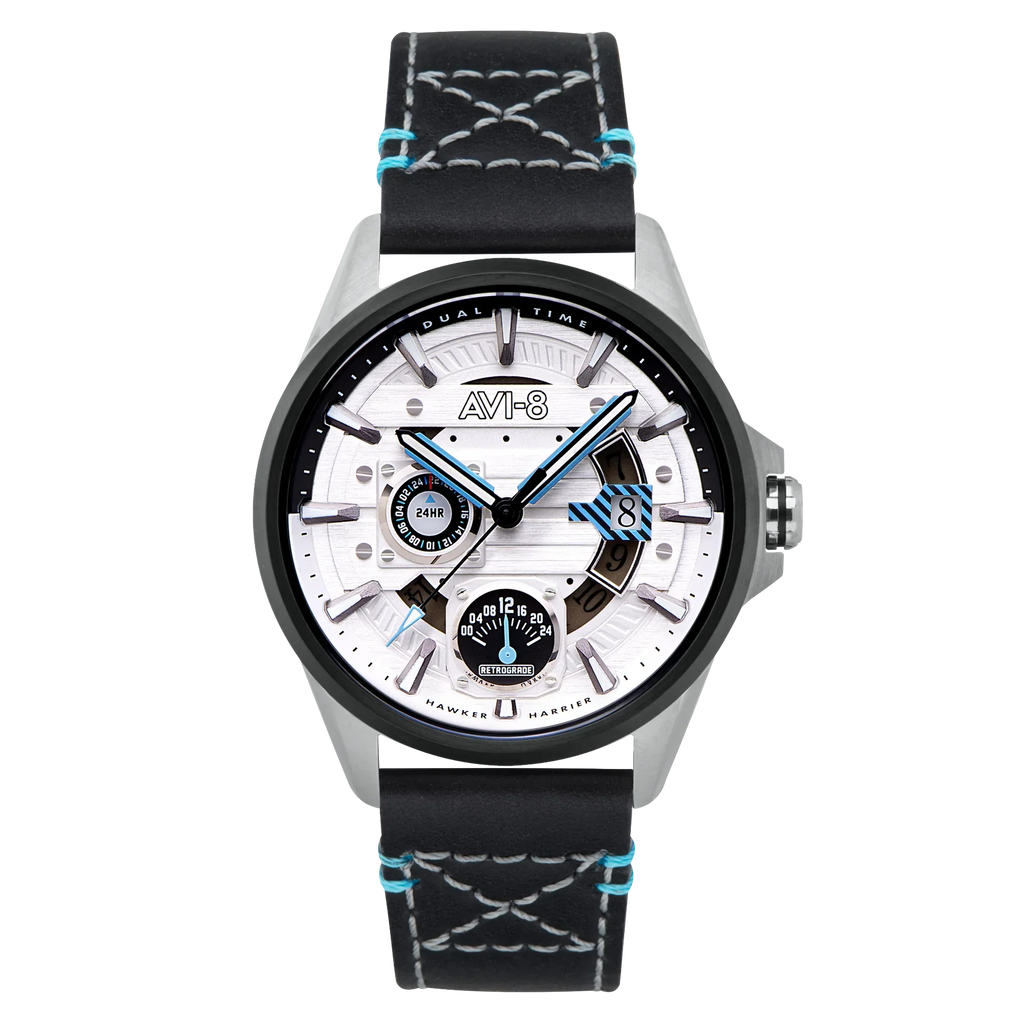 AVI-8 Hawker Harrier Men's White Black Multifunction Watch