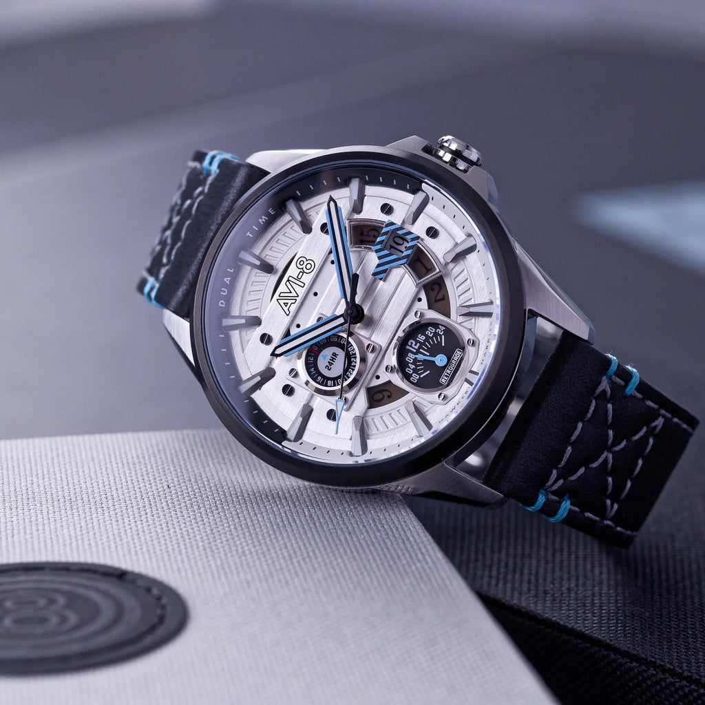 AVI-8 Hawker Harrier Men's White Black Multifunction Watch