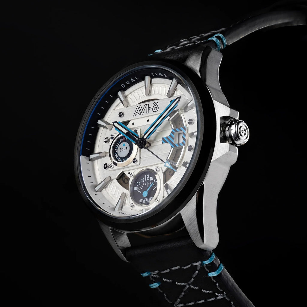 AVI-8 Hawker Harrier Men's White Black Multifunction Watch