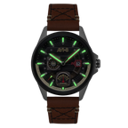 AVI-8 Hawker Harrier Terrain Black Brown Men's Watch