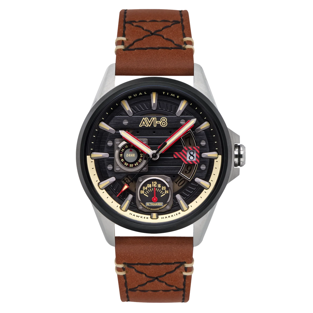 AVI-8 Hawker Harrier Terrain Black Brown Men's Watch