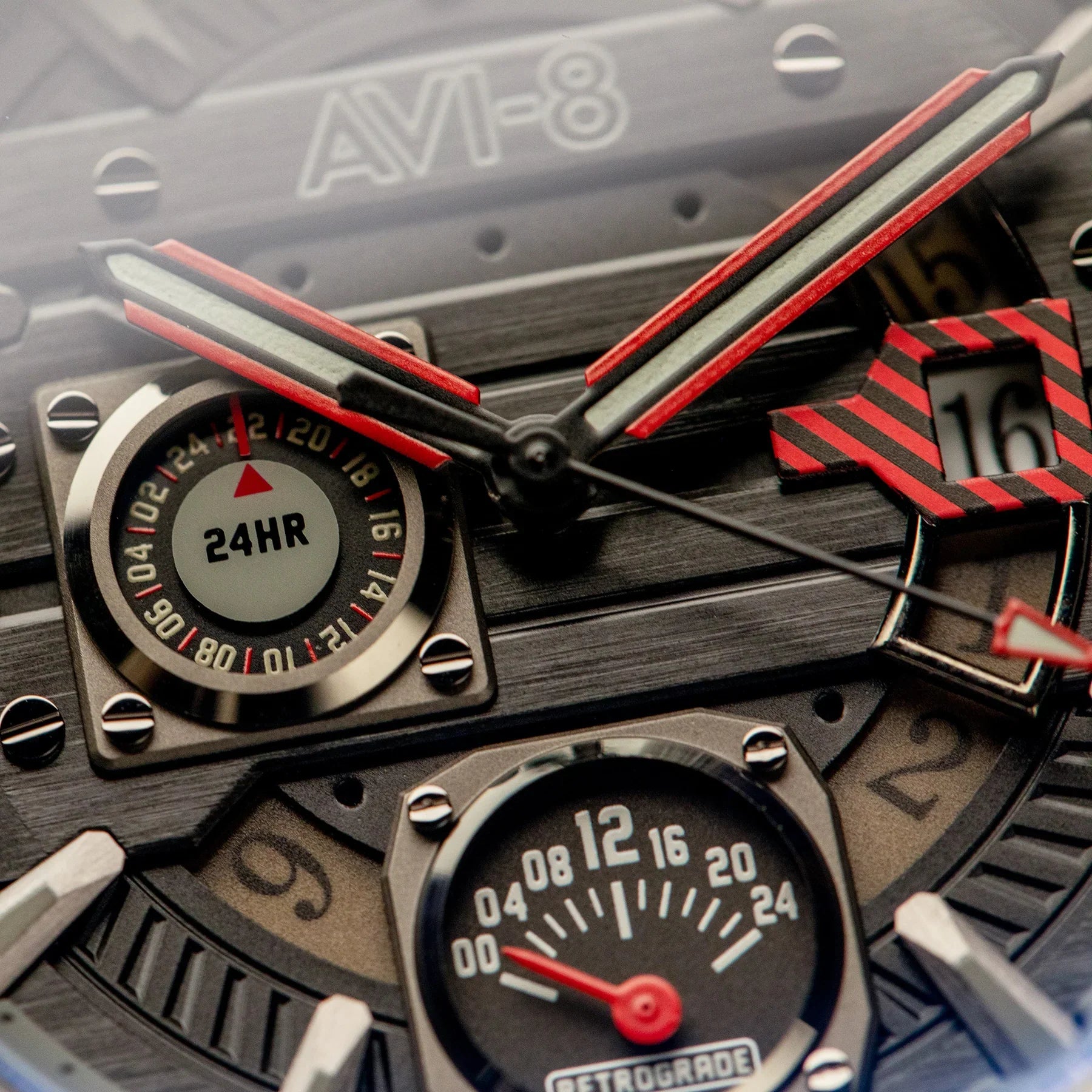 AVI-8 Hawker Harrier Farley Black Men's Watch