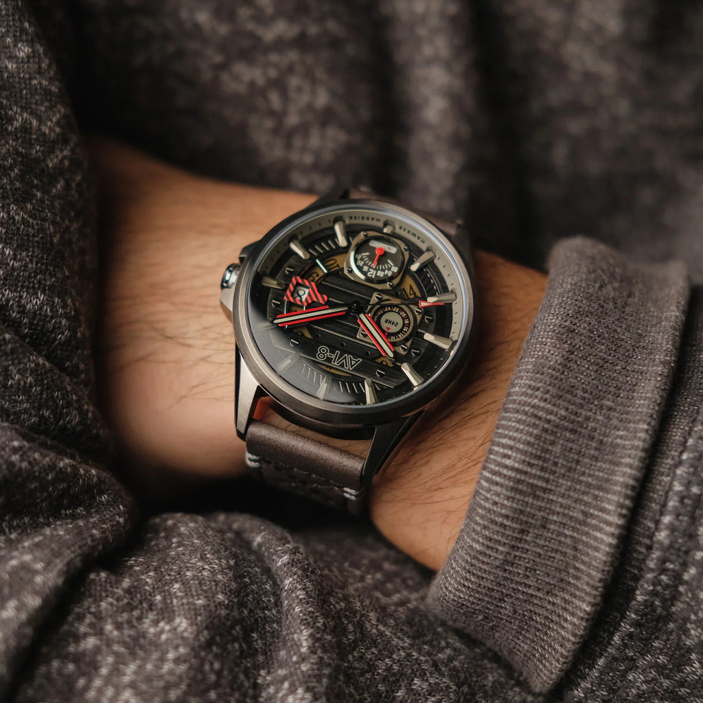 AVI-8 Hawker Harrier Farley Black Men's Watch