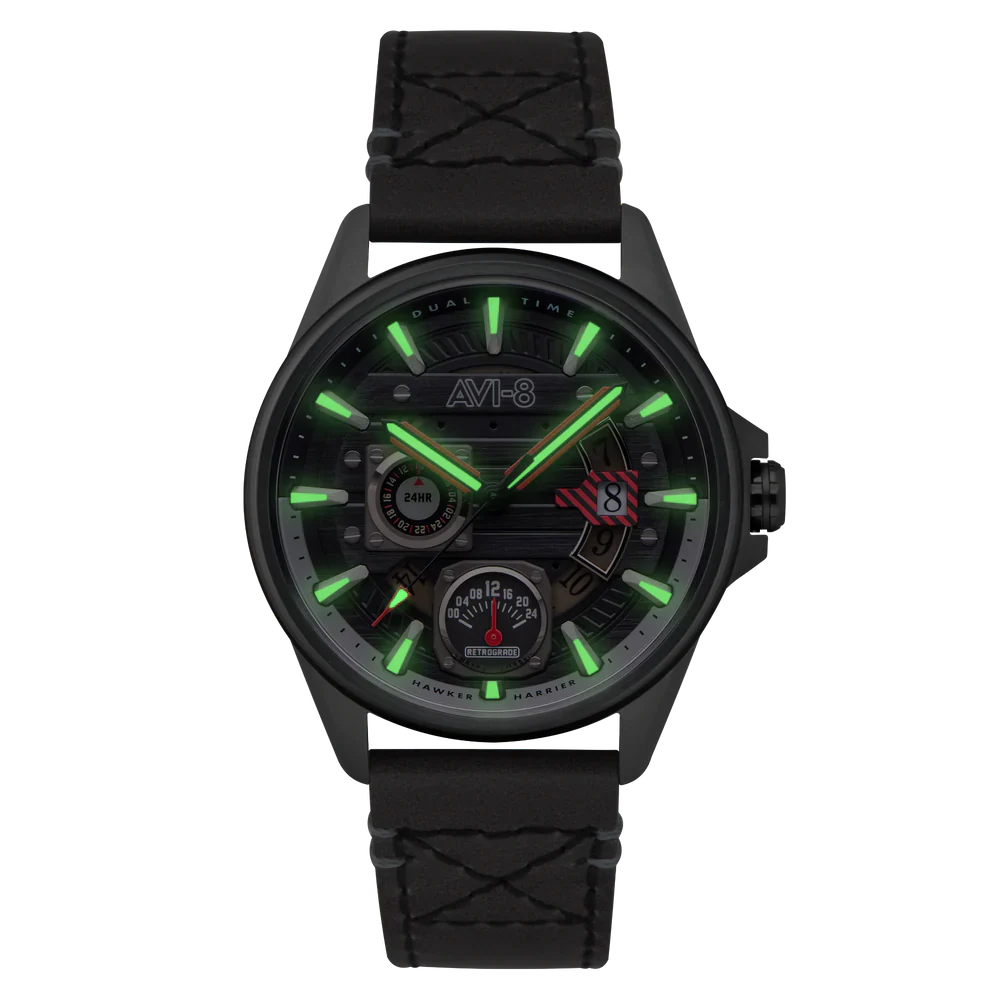 AVI-8 Hawker Harrier Farley Black Men's Watch