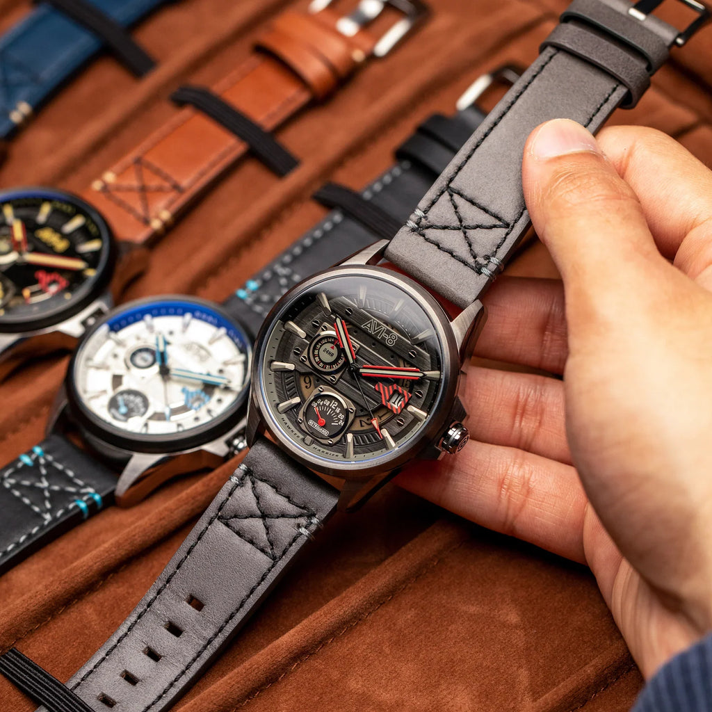 AVI-8 Hawker Harrier Farley Black Men's Watch
