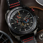 AVI-8 Hawker Hunter Atlas Men's Black Dual Time Watch