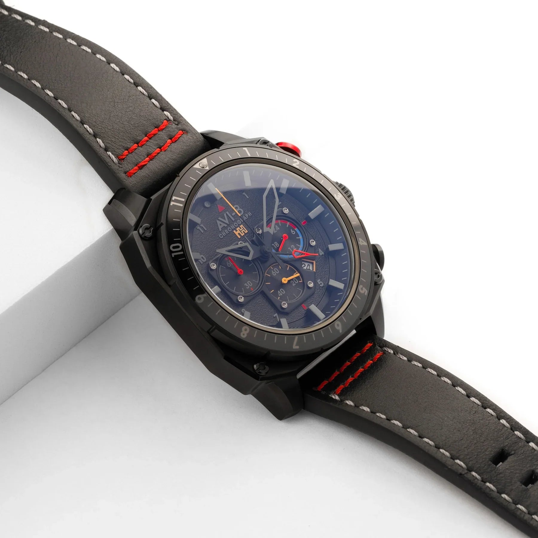 AVI-8 Hawker Hunter Atlas Men's Black Dual Time Watch