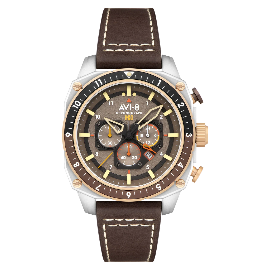 AVI-8 Hawker Hunter Atlas Brown Men's Chronograph Watch
