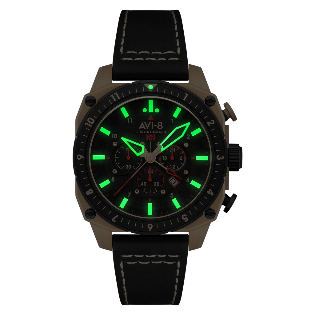 AVI-8 Hawker Hunter Atlas Men's Black Rose Gold Watch
