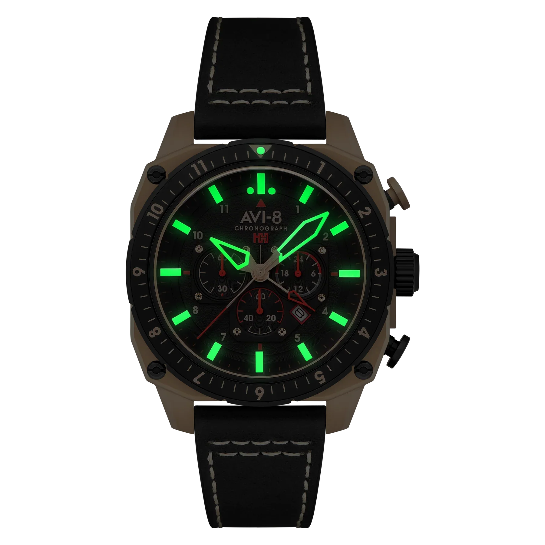 AVI-8 Hawker Hunter Atlas Men's Black Rose Gold Watch
