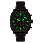 AVI-8 Hawker Hunter Atlas Men's Black Brown Chronograph Watch