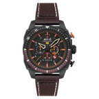 AVI-8 Hawker Hunter Atlas Men's Black Brown Chronograph Watch