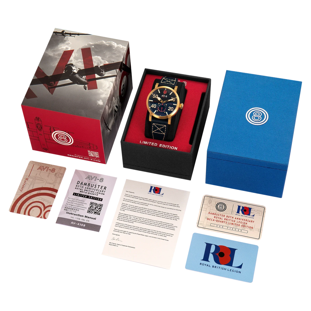 AVI-8 Mens Watch Dambuster Limited 80th Anniversary Royal British Legion