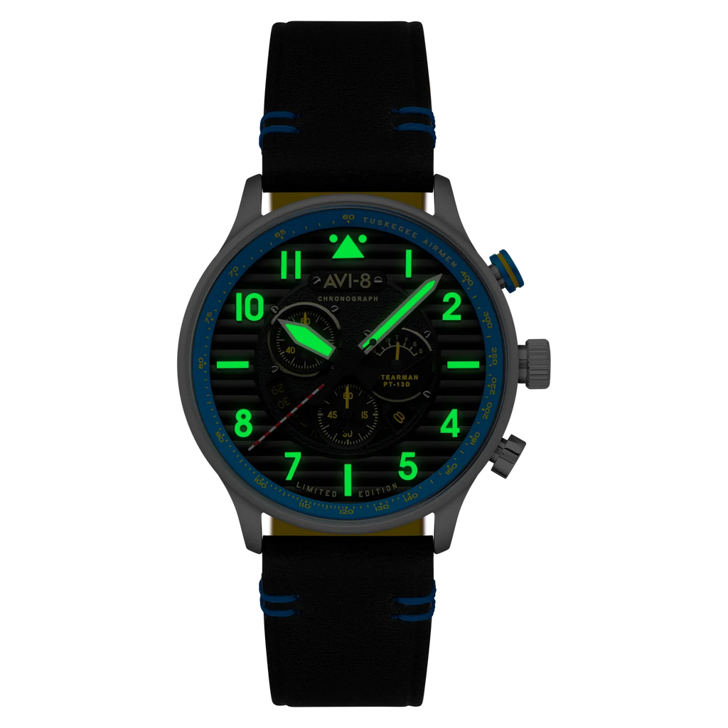AVI-8 Watch Flyboy Spirit Of Tuskegee Blue Mens